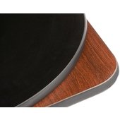 MB2424 Oak Street Manufacturing, 24" x 24" Square Reversible Melamine Table Top w/ Mahogany & Black Finish