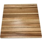 BPO2424-RBCC Oak Street Manufacturing, 24" x 24" Square Butcher Block Solid Wood Table Top w/ Clear Coat Finish