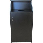 M8510-BLK-Unassembled Oak Street Manufacturing, 25 Gallon Food Waste Receptacle, Black Finish