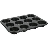 AMF-12NS Winco, 12 Cup Standard 3 oz. Non-Stick Carbon Steel Muffin / Cupcake Pan