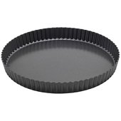 FQP-12 Winco, 12" x 1.4" Non-Stick Carbon Steel Quiche / Tart Pan