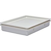 DB18263P148 Cambro, 26" x 18" x 3" Polypropylene Pizza Dough Proofing Box, White