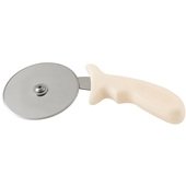 PPC-4W Winco, 4" Pizza Cutter, Stainless Steel w/ White Handle