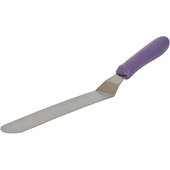 TWPO-9P Winco, Baker's Spatula, 8.5" Offset Blade, Purple Allergen-Free Handle