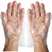 GLP-L Winco, Disposable Poly Food Service Gloves, Large (500/box)
