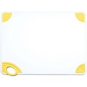 CBN-1520YL Winco, 20" x 15" x 1/2" Co-Polymer Cutting Board, White/Yellow