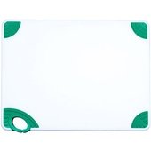 CBN-1520GR Winco, 20" x 15" x 1/2" Co-Polymer Cutting Board, White/Green
