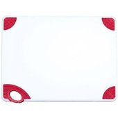 CBN-1520RD Winco, 20" x 15" x 1/2" Co-Polymer Cutting Board, White/Red