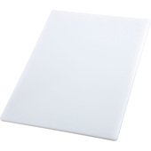 CBWT-1218 Winco, 18" x 12" x 1/2" Plastic Cutting Board, White