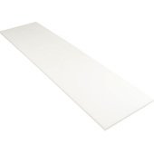280-2187 FMP, 36" x 9" x 1/2" Polyethylene Cutting Board, White
