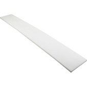 280-2180 FMP, 48" x 7" x 1/2" Polyethylene Cutting Board, White