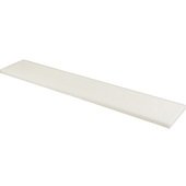 280-2243 FMP, 36" x 6" x 1/2" Polyethylene Griddle Rail Cutting Board, White