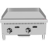 ATTG-24 CookRite, 50,000 Btu Countertop Gas Griddle, Thermostatic Controls