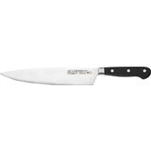 KFP-104 Winco, 10" Black Acero Chef Knife w/ Short Bolster