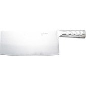 KC-401 Winco, 8.25" Stainless Steel Chinese Cleaver w/ Steel Handle