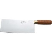KC-101 Winco, 8" Stainless Steel Chinese Cleaver w/ Wooden Handle