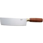 KC-201R Winco, 7" Stainless Steel Chinese Cleaver w/ Wooden Handle