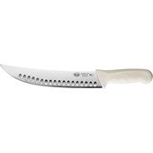 KWP-93 Winco, 9.5" Stäl Hollow Ground Stainless Steel Cimeter Knife w/ White Handle