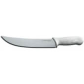 S132-12PCP Dexter-Russell, 12" Sani-Safe Stainless Steel Cimeter Steak Knife w/ White Handle