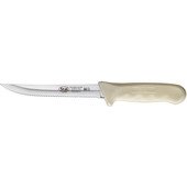 KWP-50 Winco, 5.5" Stäl Stainless Steel Serrated Utility Knife w/ White Handle