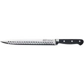 KFP-101 Winco, 10" Acero Stainless Steel Slicer Knife w/ Granton Edge & Black Handle