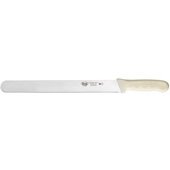 KWP-122 Winco, 12" Stäl Stainless Steel Roast Beef Slicer Knife w/ White Handle