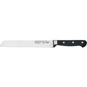 KFP-82 Winco, 8" Acero Stainless Steel Serrated Bread Knife w/ Black Handle