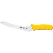 KWP-92Y Winco, 9" Stäl Stainless Steel Offset Serrated Bread Knife w/ Yellow Handle