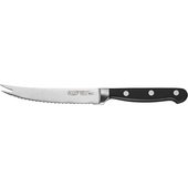 KFP-51 Winco, 5" Acero Stainless Steel Tomato Knife w/ Black Handle