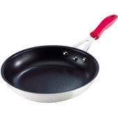 5812828 Browne Foodservice, 8" 2-Ply Thermalloy Aluminum & Stainless Steel Non-Stick Fry Pan w/ Silicone Handle