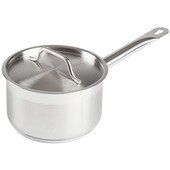 SSSP-2 Winco, 2 Quart Induction Ready Stainless Steel Sauce Pan w/ Cover