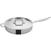 Winco Tget Quart Induction Ready Stainless Steel Saute Pan Tri