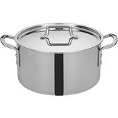 Winco Tgsp Quart Induction Ready Stainless Steel Stock Pot Tri