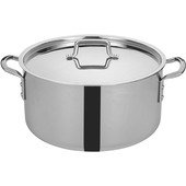 Winco TGSP 20 20 Quart Induction Ready Stainless Steel Stock Pot Tri