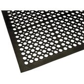 280-1218 FMP, 60" x 36" Tek Tough Jr Grease Resistant Rubber Floor Mat w/ Beveled Edges, Black