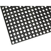 280-1337 FMP, 60" x 36" Tek-Tough Grease Resistant Anti-Fatigue Rubber Floor Mat, Black