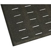 280-1519 FMP, 60" x 36" Mighty Mat Grease Resistant Rubber Floor Mat w/ Beveled Edges, Black