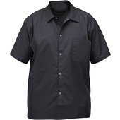 UNF-1KXXL Winco, Signature Chef Unisex Black Chef Shirt, 2X-Large