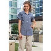 0920-SE Uncommon Threads, Unisex Poplin Steel Classic Chef Utility Shirt
