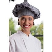 0150-HS Uncommon Threads, Poly-Cotton Twill Chef Hat, Houndstooth
