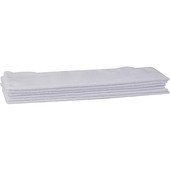 BTM-16W Winco, 16" x 16" Microfiber Square Bar Towel, White (6/pkg)
