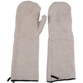 133-1479 FMP, 17" Terry Cloth Oven Mitts, Beige