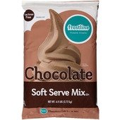 D410-C4000 Frostline, 6 Lb. Non-Dairy Chocolate Soft Serve Ice Cream Mix Bag (6/case)