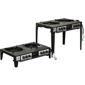 300262A Big John, Double Burner Propane Gas Stainless Steel Free Standing Utility Stove
