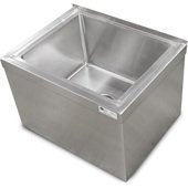 PBMS2424-12-X John Boos, Stainless Steel Floor Mop Sink, 24" x 24" x 12"