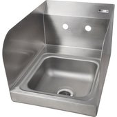 PBHS-W-0909-SSLR-X John Boos, 12" Stainless Steel Hand Sink w/ Side & Back Splash