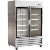 IB54RG Ikon by MVP, 54" 2 Glass Door Reach-in Refrigerator