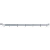 SW1-108 Advance Tabco, 108" Stainless Steel Wall Mounted Single Bar Pot Rack