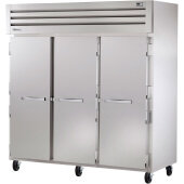 STA3R-3S-HC True, 78" 3 Solid Door Reach-In Refrigerator, Spec Series