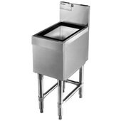 B24IC-19 Eagle Group, 24" x 19" Stainless Steel Underbar Ice Bin, 67 Lb, Spec-Bar Series